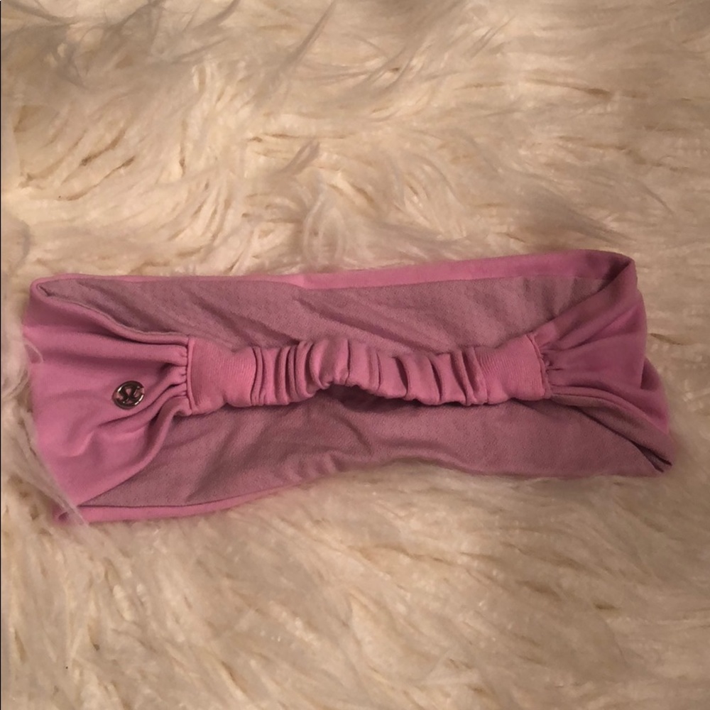 Pink lululemon headband